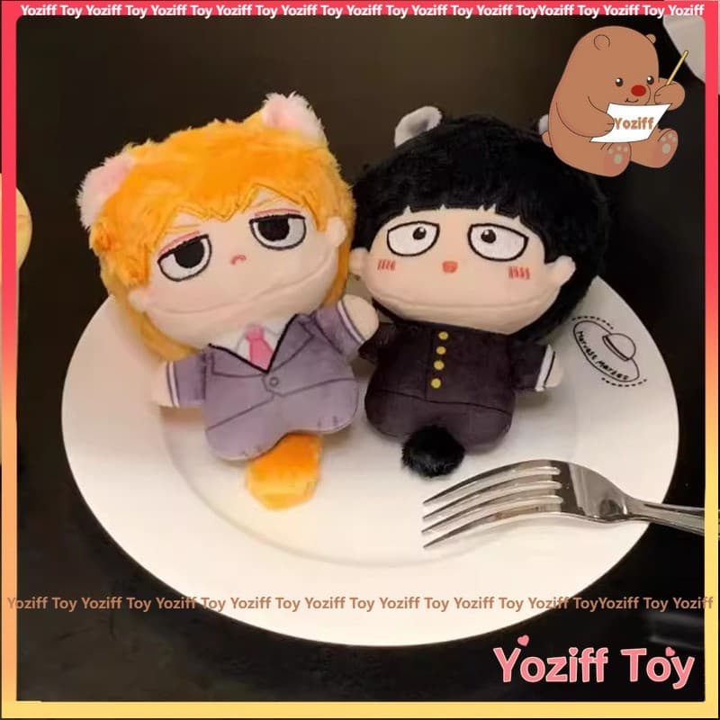 Boneco de Pelúcia Mob Psycho 100 de 10CM, Kageyama Shigeo, Reigen Arataka, Pequeno Chaveiro, Pingente para Bolsa N6SI