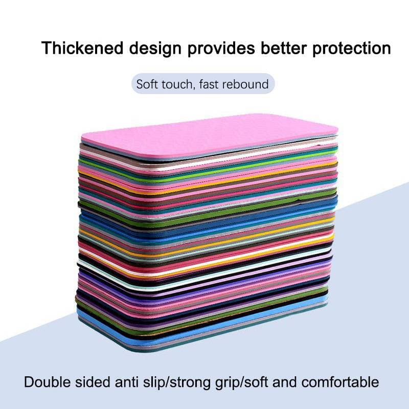 Tapete De Yoga Portátil Thi Joelheira Almofada Para Exercício Com Textura Antiderrapante Material Resistente Ao Desgaste