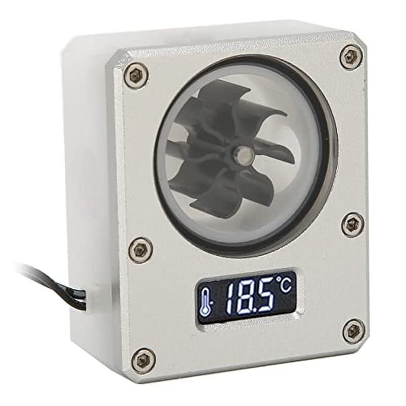 Medidor De Fluxo De Água Para PC , Resfriamento Interno Sistema De S 3Pin 12V Com Display L (Prata)