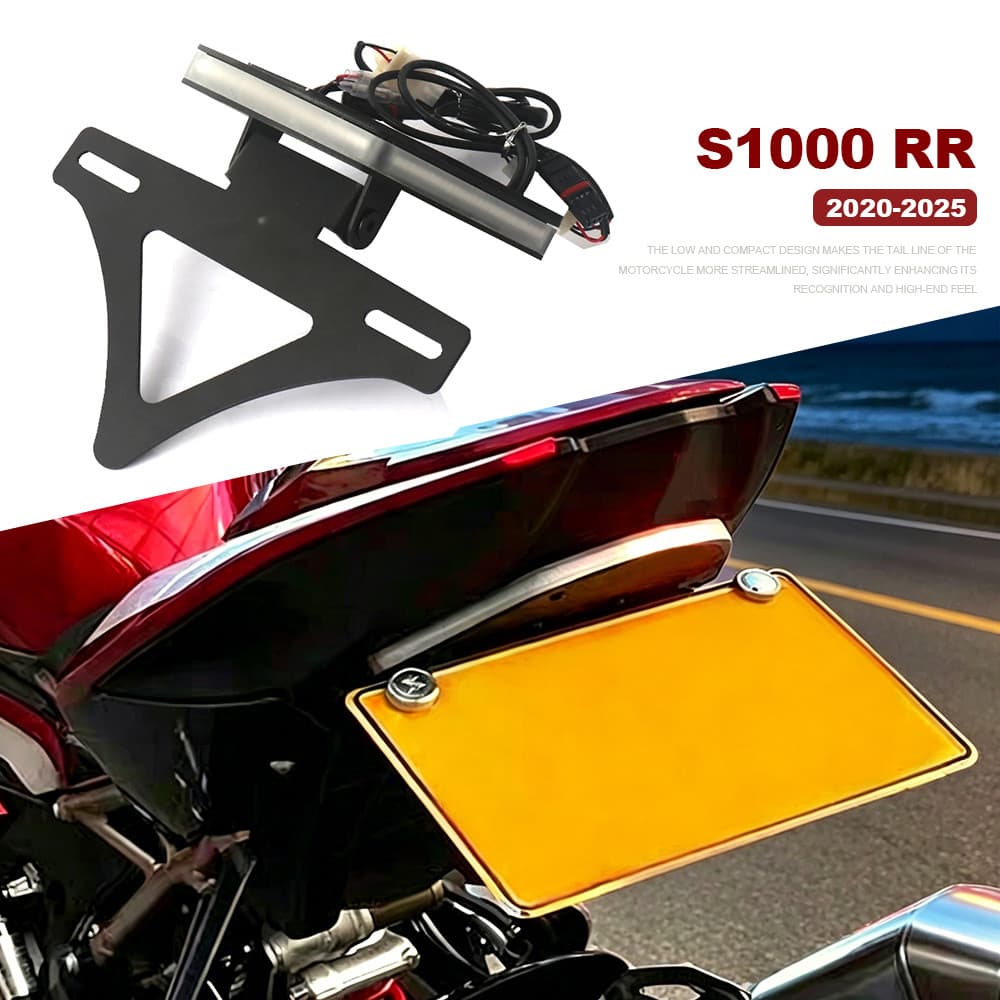 Para BMW S1000 RR S1000RR 2020-2025 S 1000 Motocicleta Cauda Arrumado Fender Eliminador Kit Traseiro Suporte Da Placa De