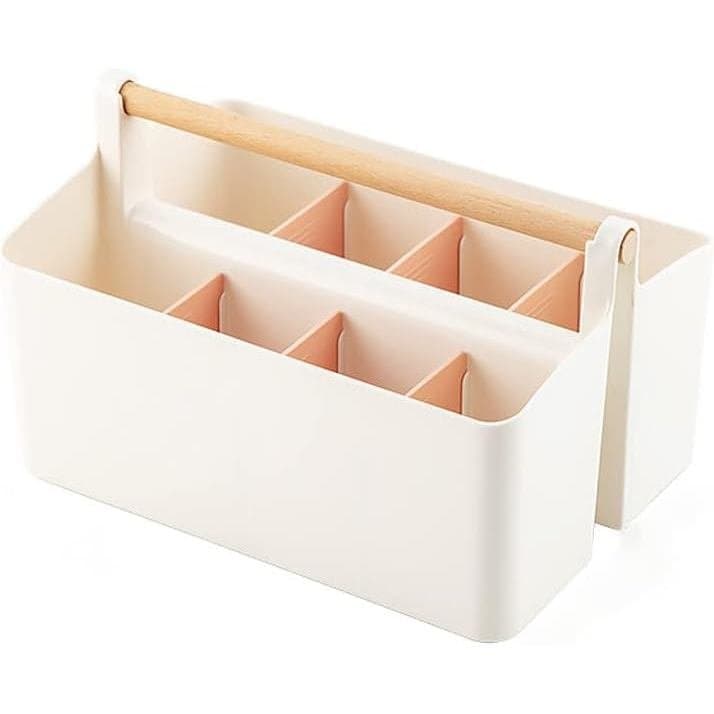Organizador de Arte com Alça, Organizador de Marcadores, Organizador de Armazenamento de Materiais de Arte com Divisória