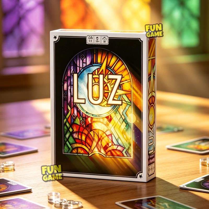 Jogo De Tabuleiro De Cartas De Estratégia Puluz , Mesa Com Tema De LUZ De Vitral , Noite De Para Festa E Família