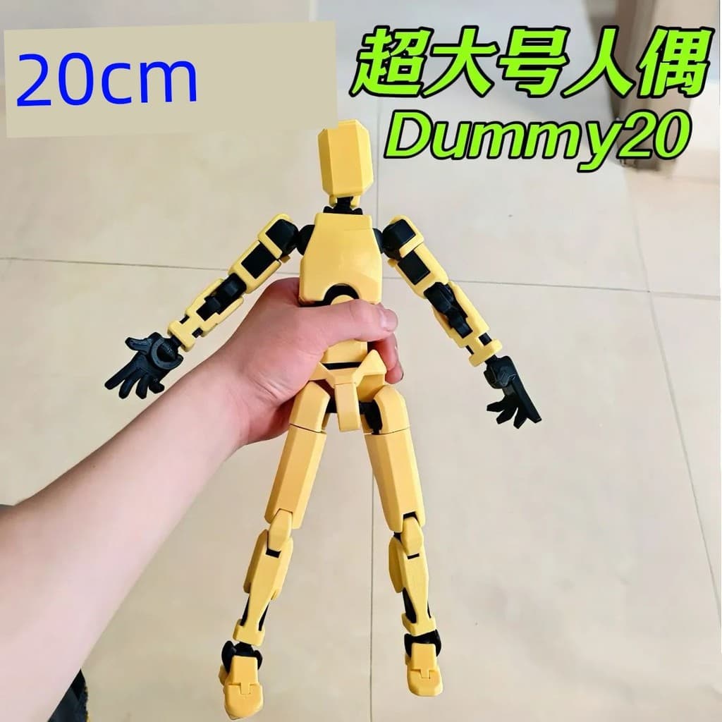 dummy 13 action figure t13 action figure lucky 13 action Figura de ação multiarticular feita à mão robô quebra-ca