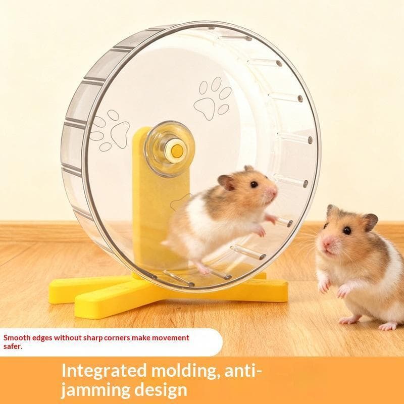 Roda De Corrida Silenciosa Transparente Para Hamster , Brinquedo Leve Exercício , Fácil De Instalar Gaiola De Estimação