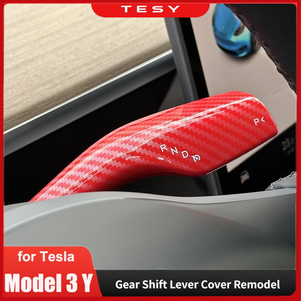 Tesla 2021 2022 2023 Modelo Y Alavanca De Mudança De Engrenagem Capa Interior Remodelação Remendo Proteção Do Volante Li
