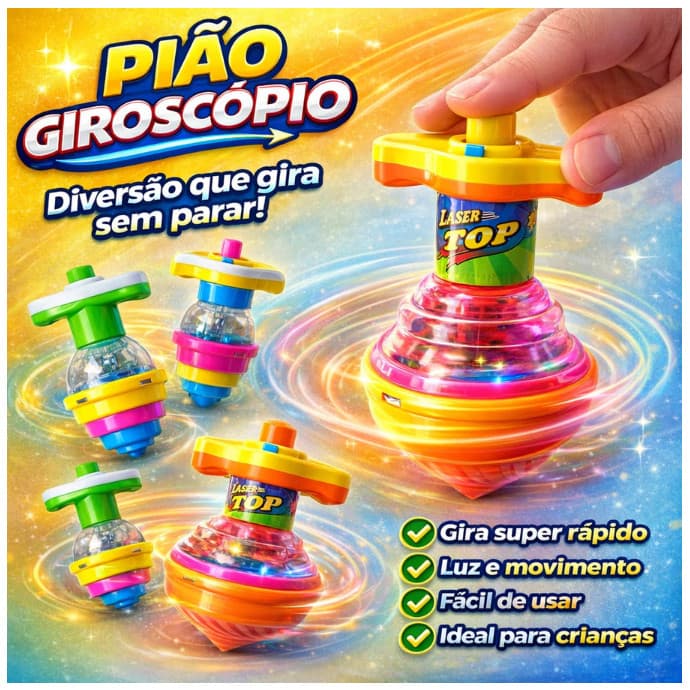 Kit 3/5/10/Pião Giroscópio Brinquedo Infantil Prank Crianças Lembranças Presente