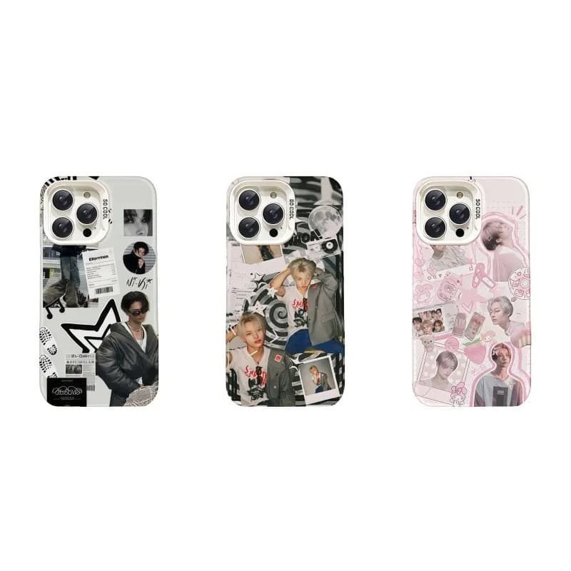 Capinha coleção 7 modelos NI-KI ENHYPEN collage, Compatível para iPhone 17, 16, 15, 14, 13, 12, 11