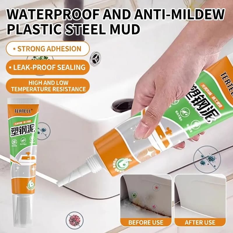 [Resistente à Água] Plastic Steel Repair Clay Waterproof Mold Resistant Crack Filler/Massa de Vedação/Reparação de Pared
