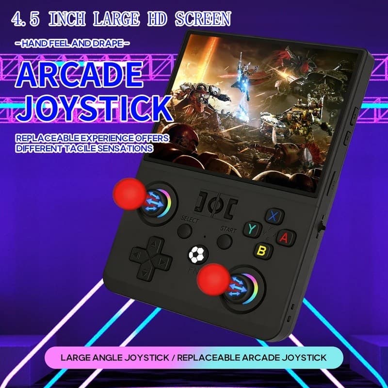 R36maxii2 2026 Mais Novo Console De Jogos Portátil Retrô De 4.5 Polegadas Sistema Linux De Código Aberto 128 Gb Com 2 *