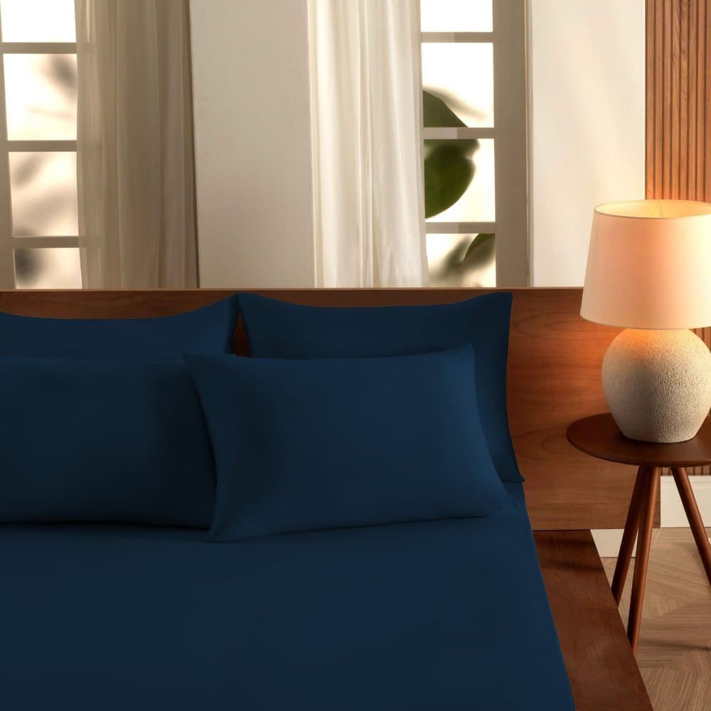 Lençol Queen Malha Premium com Elástico 100% Algodão Appel Home