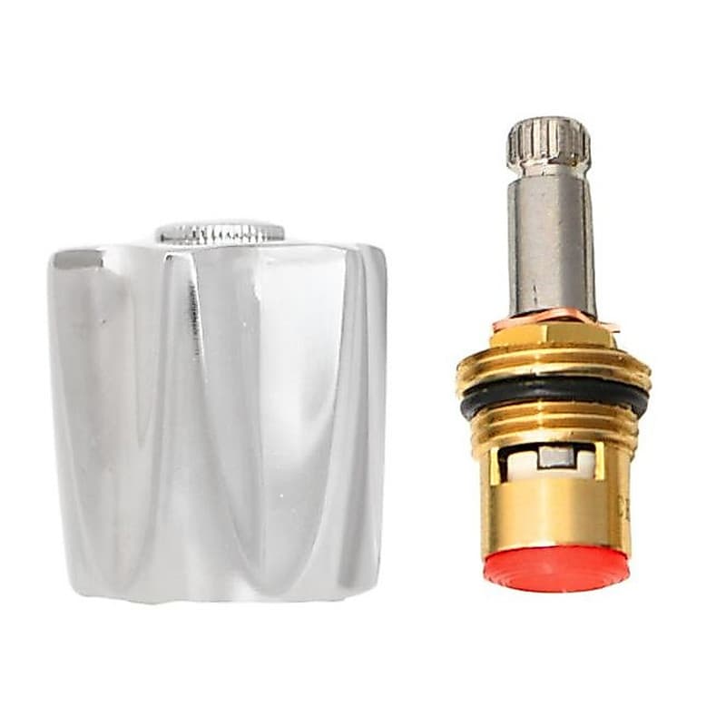 Reparo Para Torneira Kit Completo Com Acabamento Metal Mecanismo Metal 1/4 C50 Luxo