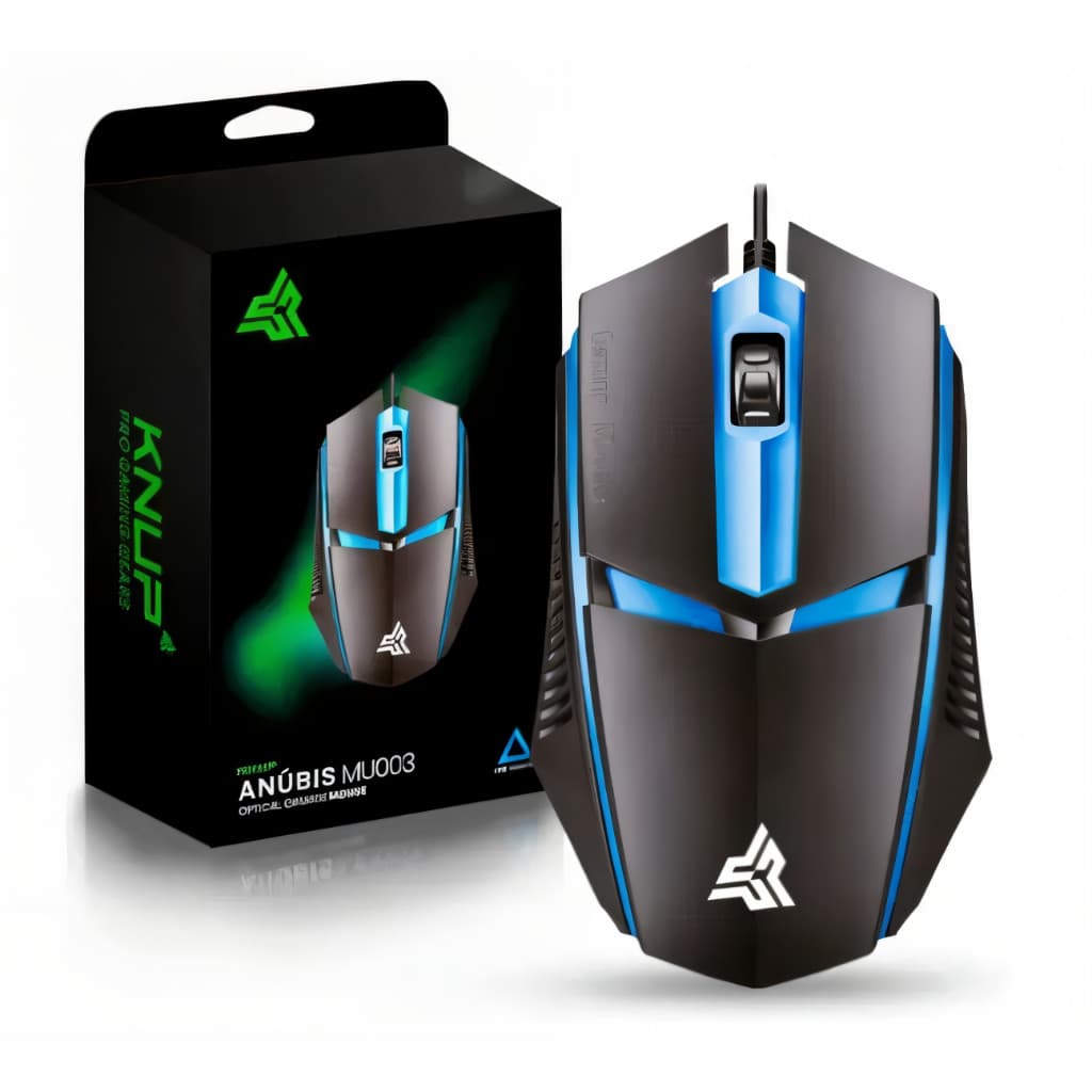Mouse Gamer Knup Gamer 1200dpi Rgb Com Fio Usb Ergonômico