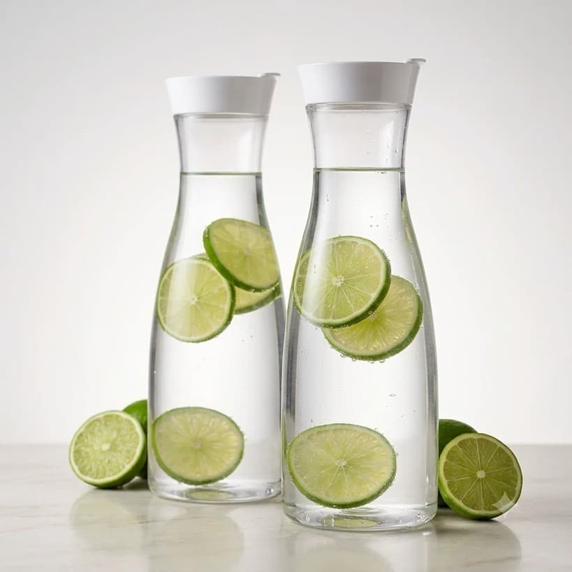 kit 2 Garrafa Plástica New York Geladeira Água Suco 1,8 L