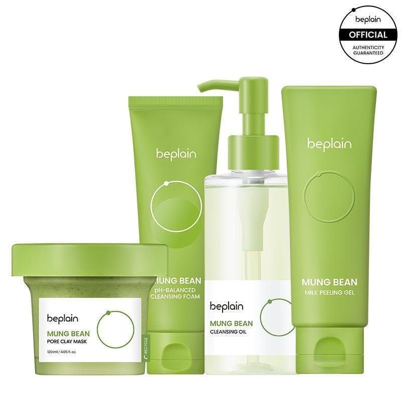[beplainofficial] Receita de Representante Aceita de Feijão Mungo + Gel Esfoliante + Máscara de Argila Nutritiva e Repar