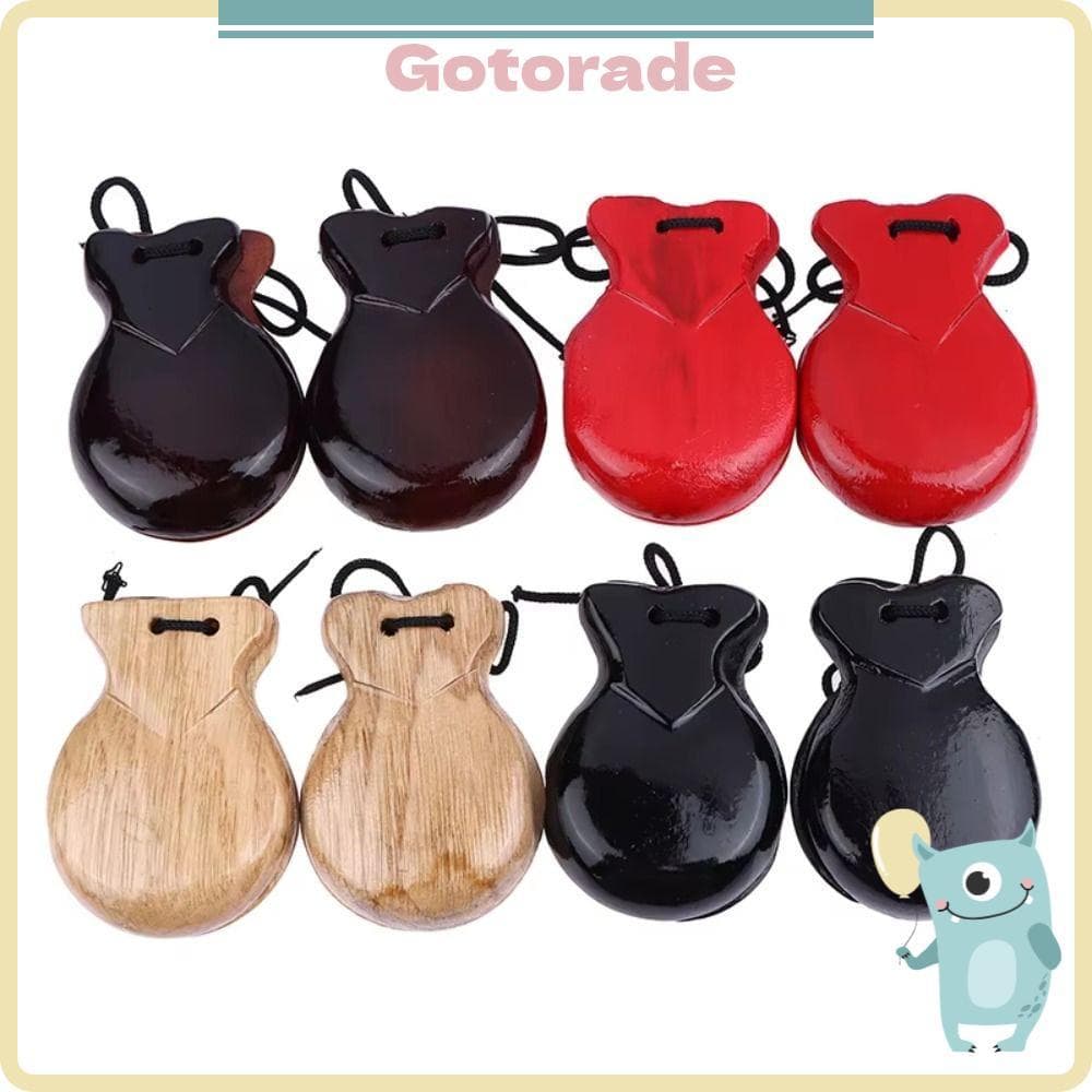 GOTORADECO Clapper , Castanholas De Design Tradicional De Madeira , Com Corda