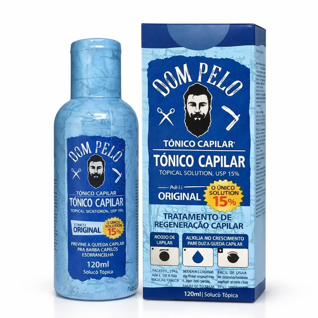 Tônico Capilar Dom Pelo 120ml Original Crescimento Barba Cabelo