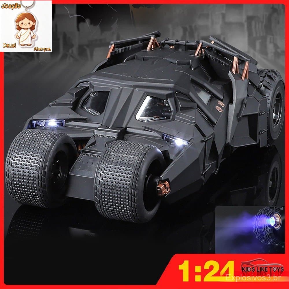 1:24 Batmóvel O Spray Roland Modelo de Carro Diecast Coleção de Brinquedos Aliança Presente para Crianças