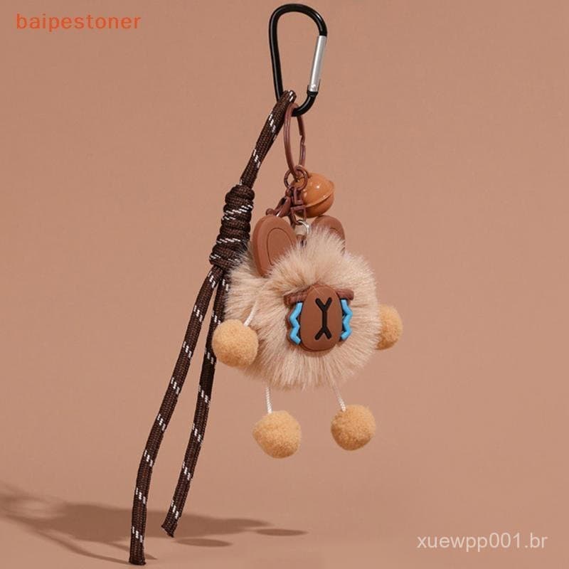 [baipestoner] Kawaii Capivara Chaveiro De Pelúcia Bonito Dos Desenhos Animados Boneca Criativo Tecido Corda Porta-Chaves