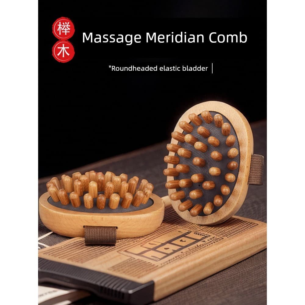 Almofada de faia para corpo inteiro Universal para aliviar a fadiga Escova de massagem