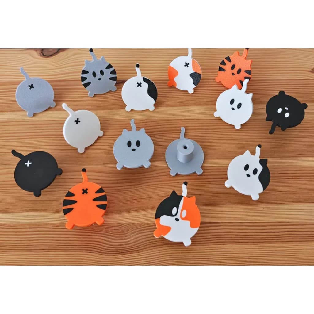 🐱 Puxador Decorativo em Formato de Gato – Impressão 3D