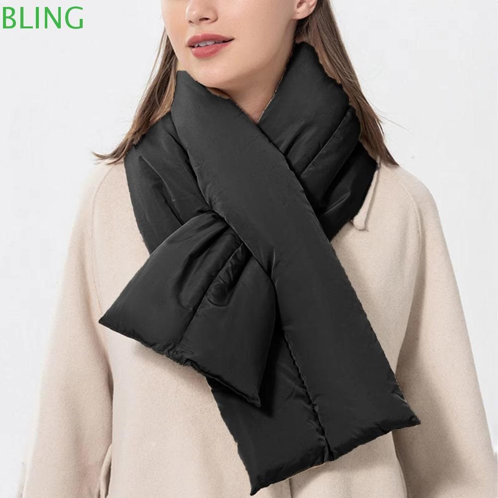 Cachecol De Inverno BLING , Cachecóis De Anel Cruzado Quente Espesso , Lenço De Esqui Para Acampamento À Prova De Vento