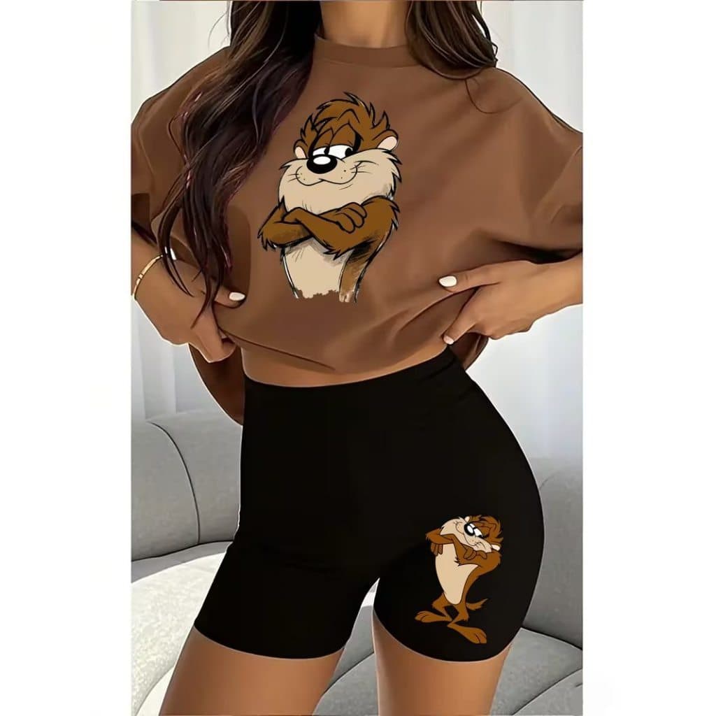 Conjunto Feminino Camiseta+bermuda  Tornado