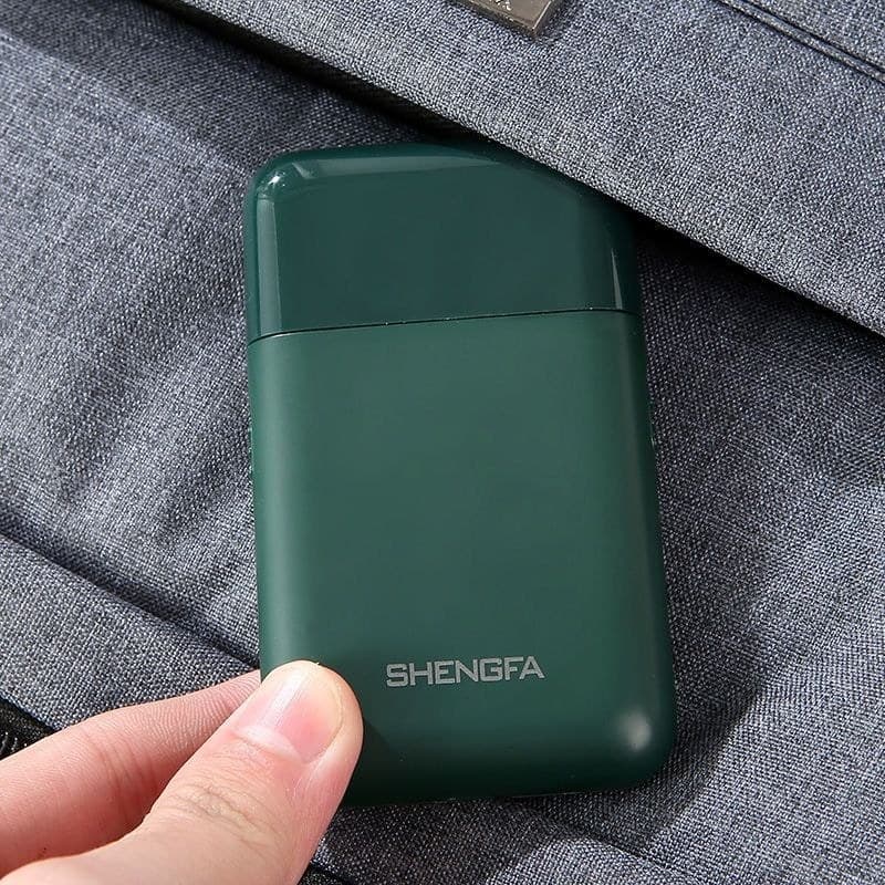 Shengfa barbeador elétrico recarregável, barbeador alternativo, Mini carro, lâmina de barba masculina, cabeça lavável sh