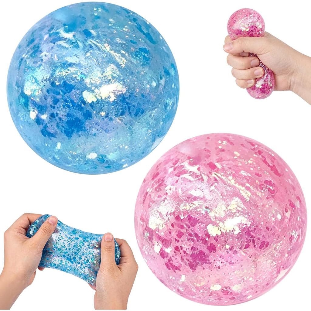 2 Bolas Anti-estresse de Óleo de Coco, Feitas à Mão, de Elevada Resistência, Não Pegajosas, Sensoriais para Alívio do Es