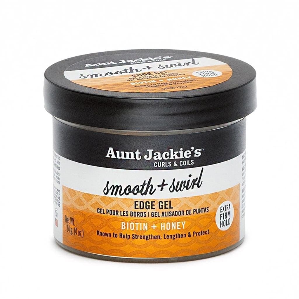 Coleção Braid + Twist Premiada da Tia Jackie, Gel Smooth + Swirl Edge com Fixação Extra Firme, 4oz