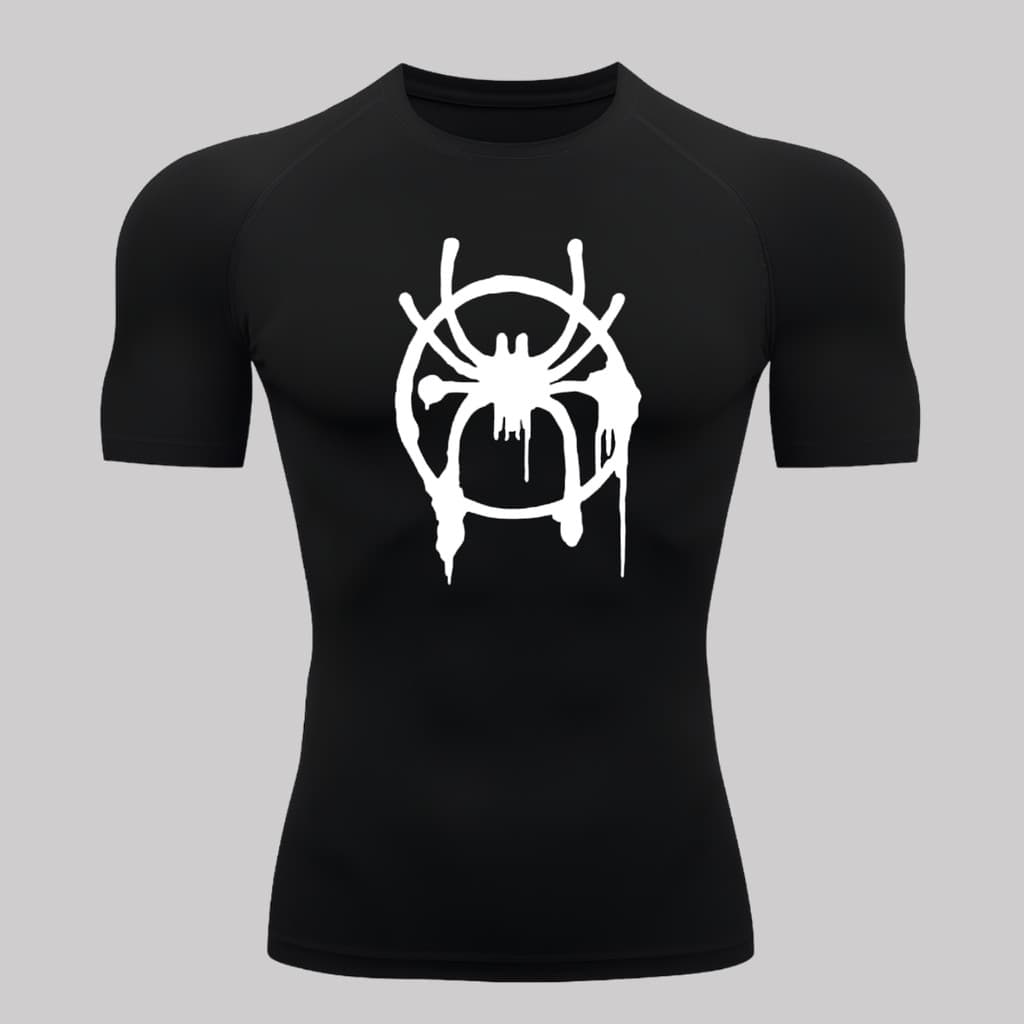 Camiseta Spider Man Miles Morales Masculina Proteção UV Térmica Manga Curta