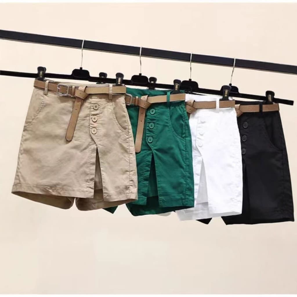 Shorts casuais femininos com aparência mais fina