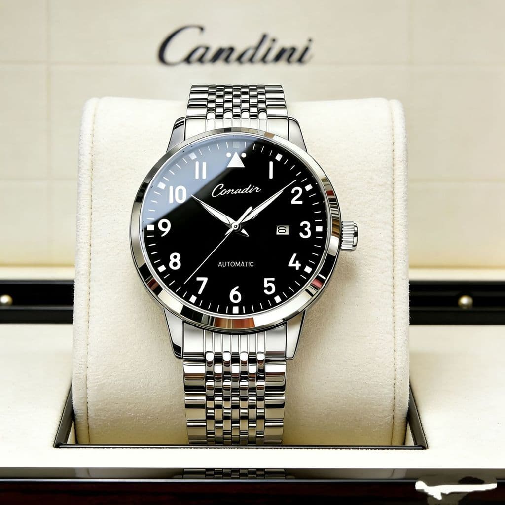 Imitação automática relógio mecânico relógio masculino luminoso à prova dwaterproof água duplo calendário relógio de qua