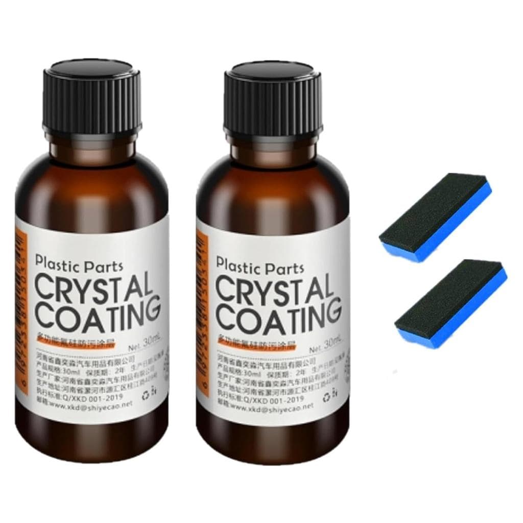 Agente de Restauração de Revestimento Plástico para Carros 30ml, Restaurador de Revestimento Cristal Preto, Kits de Mode