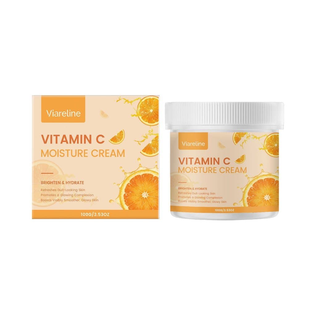 O Creme Hidratante Iluminador com Vitamina C da Viareline é facilmente absorvido, deixando a pele macia e suave, proporc