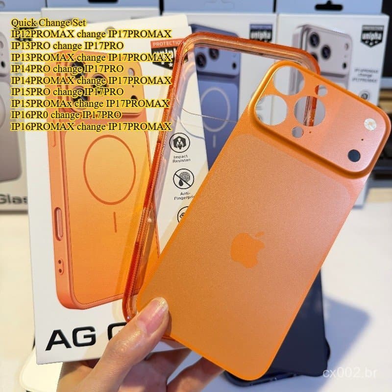Conjunto De Troca Instantânea Com Filme Traseiro De Mudança E Capa De Telefone IPhone 12 13 14 15 16 Pro Max Change 17 R