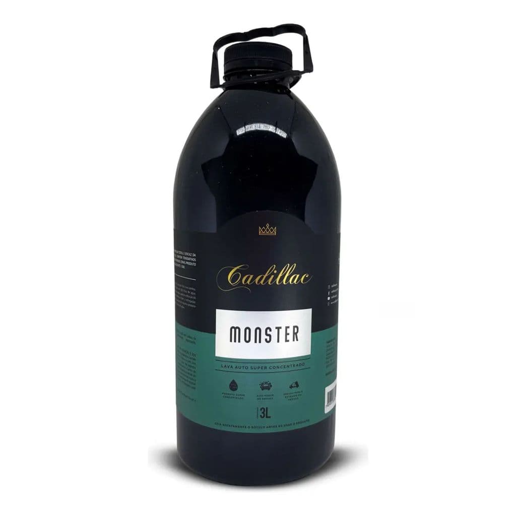 Shampoo Lava Auto Monster Cadillac 3l Super Pro Concentrado