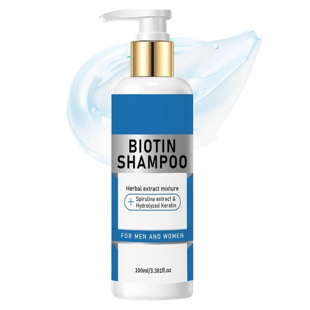 Shampoo de Biotina para Espessamento Capilar, Shampoo para Cabelos Ralos para Mulheres e Homens, Volumizador e Espessant