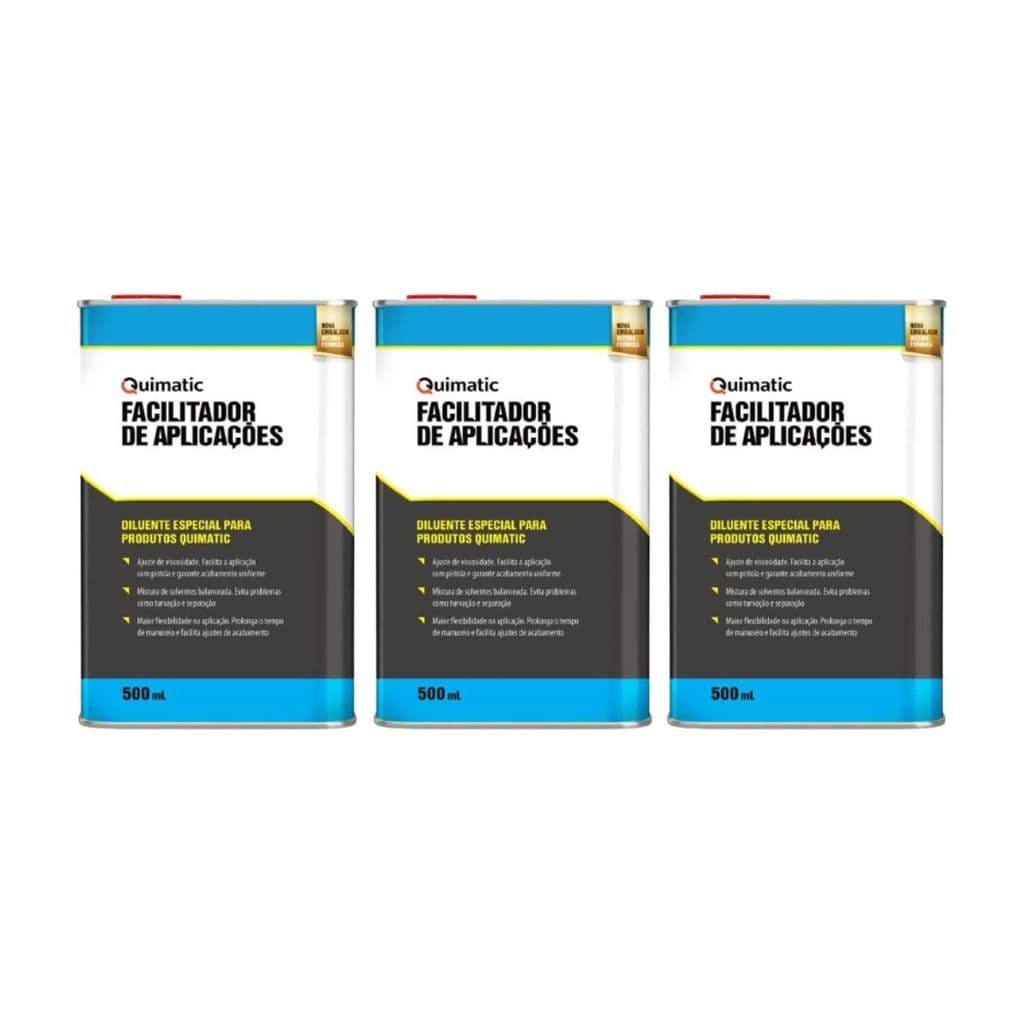 3 Facilitador De Aplicações Quimatic PF1 Tapmatic Diluente 15% Para Usinagem E Solda 500ml Original