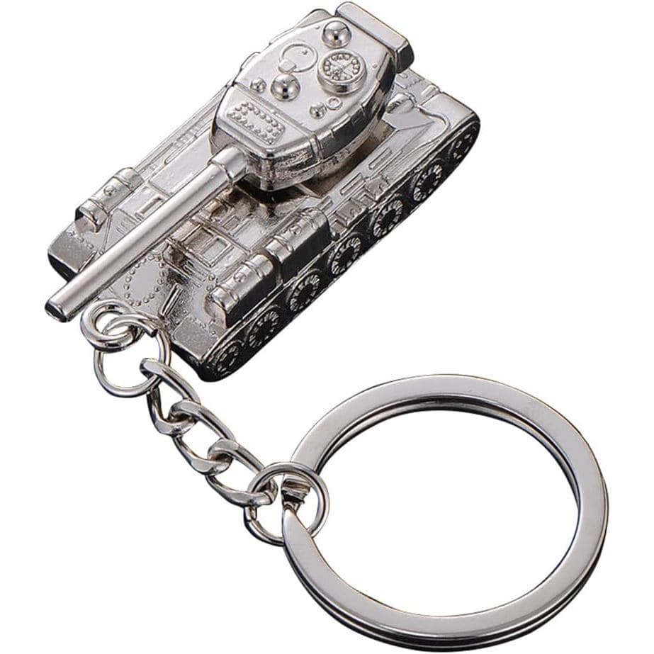 Chaveiro com Pingente de Modelo de Tanque, Chaveiro de Metal, Amuleto de Joia, Presente de Natal e Aniversário, Chaveiro