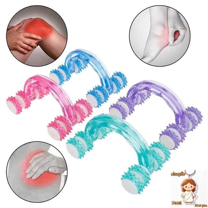 Carrinho Massageador Terapêutico Relaxante Anti Stree Manual
