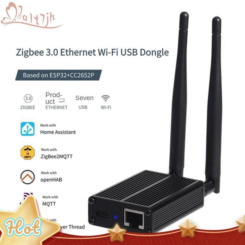 ETH-52P Zigbee/Thread USB Dongle Zigbee3.0 Para WiFi Gateway Coordenador MQTT Home Assistant ZHA Openthread