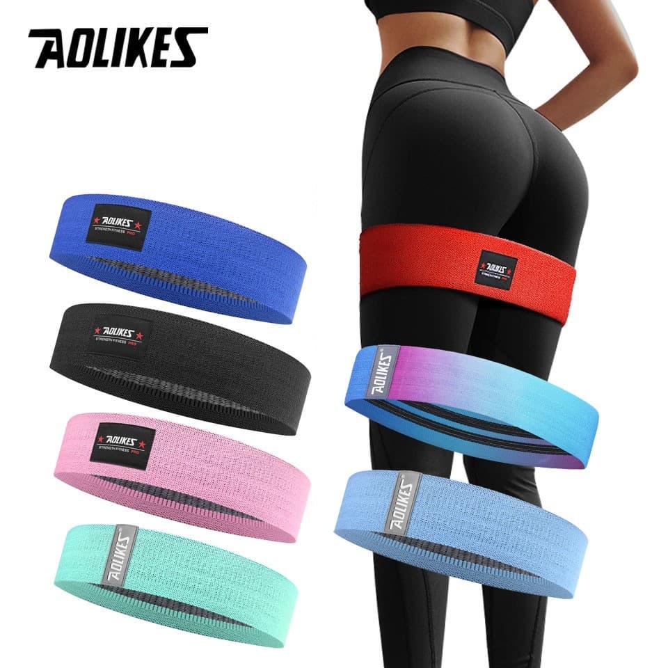 AOLIKES 1 Pçs Fitness Elástico Booty Banda Para Esportes Casa Hip Círculo Loop Resistência Exercício De Treino Pernas Co