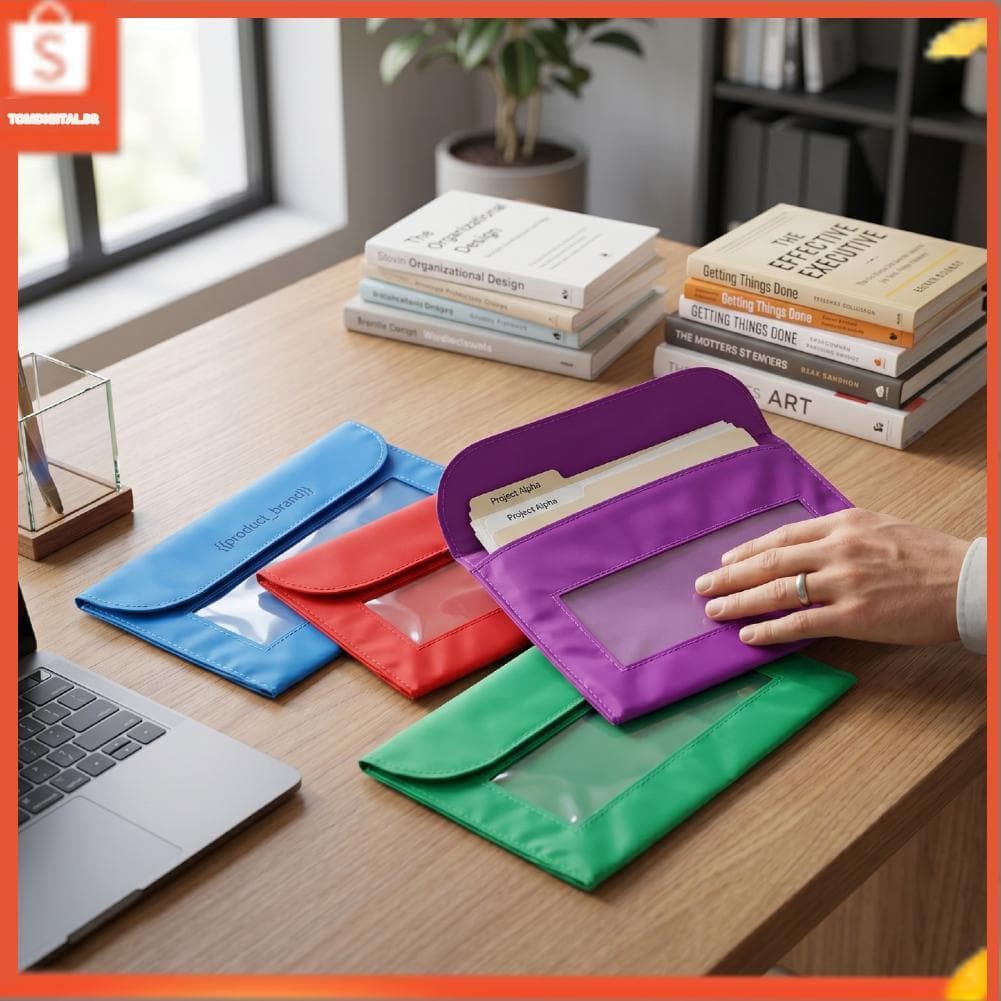 Tomdigital.br Bolsa magnética para armazenamento de quadro branco, 4 unidades, bolsos para crianças, professores,