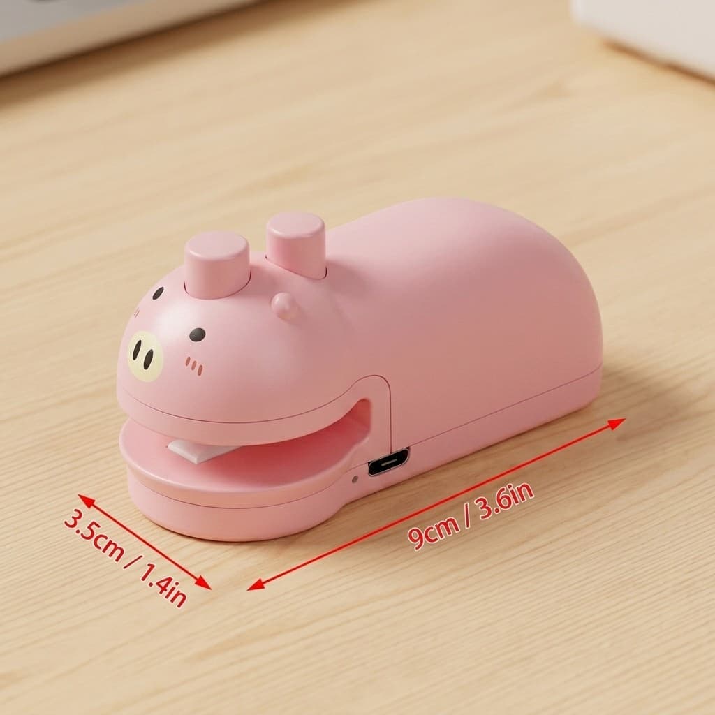Seladora de Plástico Recarregável USB Mini Máquina Térmica Corta e Sela