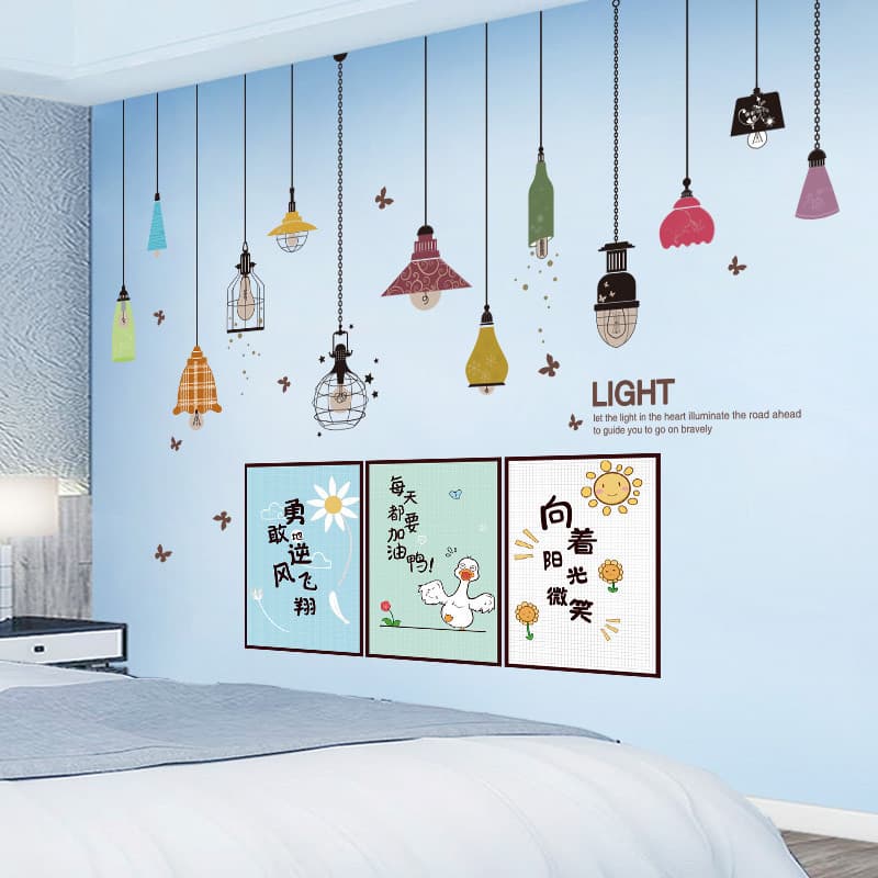 Papel de parede auto-adesivo fundo papel de parede quarto influenciador Layout decoração de parede criativa menina adesi