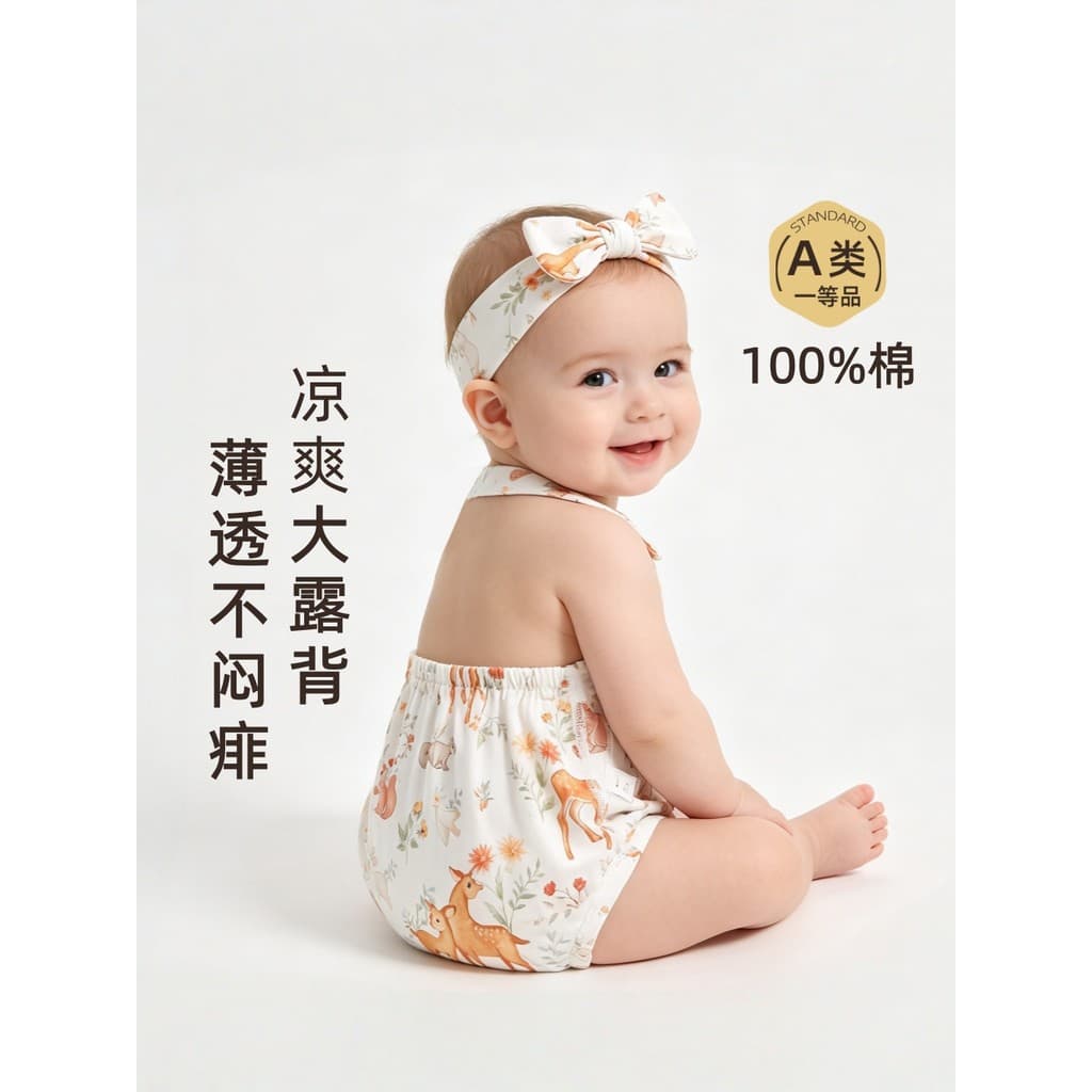 Body fino de verão para bebê