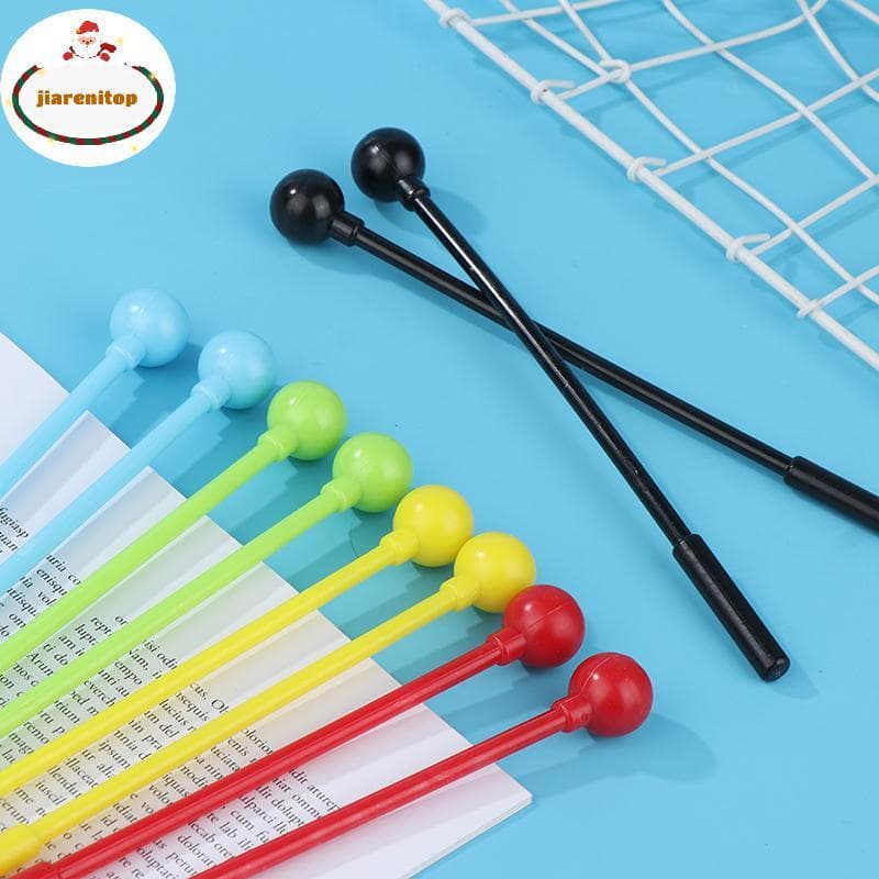 jiarenitop 2 Peças Tambor De Percussão Stis Marretas Bateria Adultos Crianças Sti Mallet Instrumento De Plástico Brinque