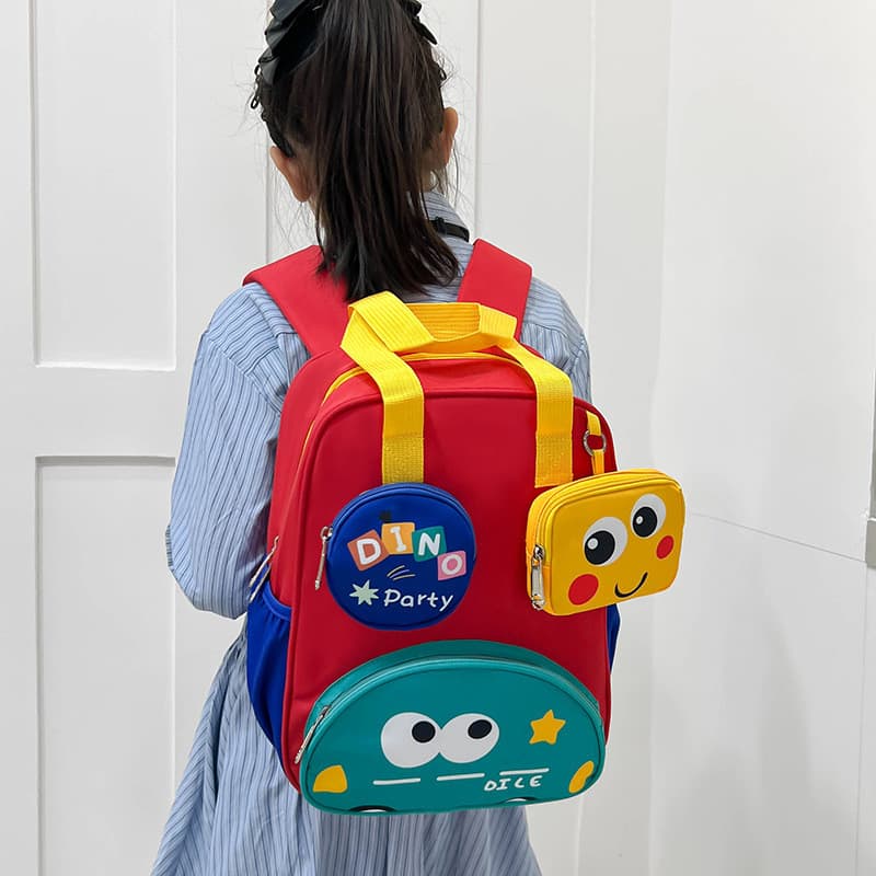 Nova mochila elegante e fofa para meninos e meninas, leve e versátil, adequada para alunos do primeiro e segundo ano, bo