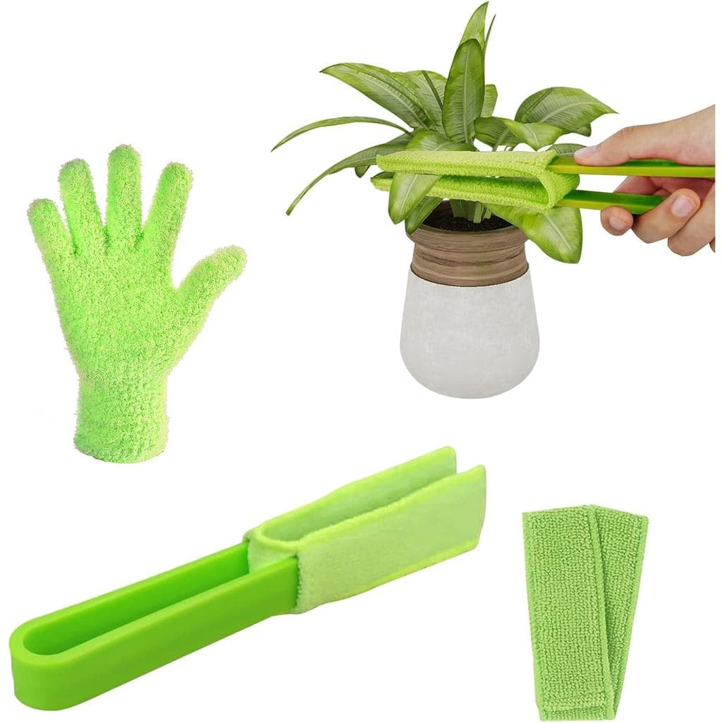 Pinça para Limpeza de Folhas com 2 Mangas Removíveis e 1 Luva para Limpeza, Mangas e Luvas de Microfibra Laváveis e Reut