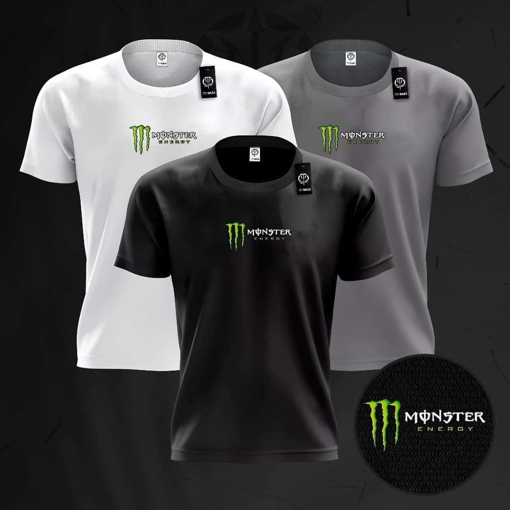 KIT 3 Camisas Dry-Fit Masculina - MNST 01 - Academia Corrida Crossfit Basquete